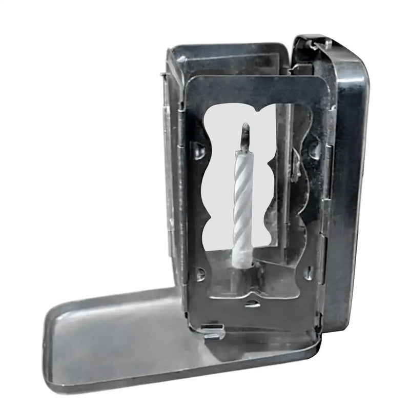 Folding Candle Case Decorative Candle Holder Folding Pocket Candle Case Portable Outdoor Candle Wind Protector for Hiking Travel