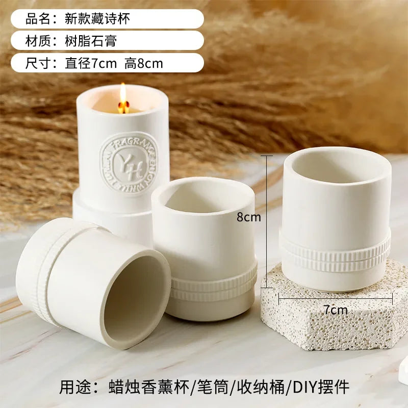 Norway Swedish Aromatherapy Candle Holder Wholesale Resin Ceramic Cup Fragrance Handmade DIY Home Decoration Ornament Wedding