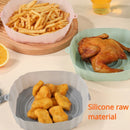Air Fryer Silicone Basket Silicone Mold Airfryer Oven Baking Tray Pizza Fried Chicken Basket Reusable Pan Liner Accessories