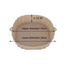 Silicone Air Fryers Oven Baking Tray Pizza Fried Chicken Airfryer Silicone Basket Reusable Airfryer Pan Liner Accessories