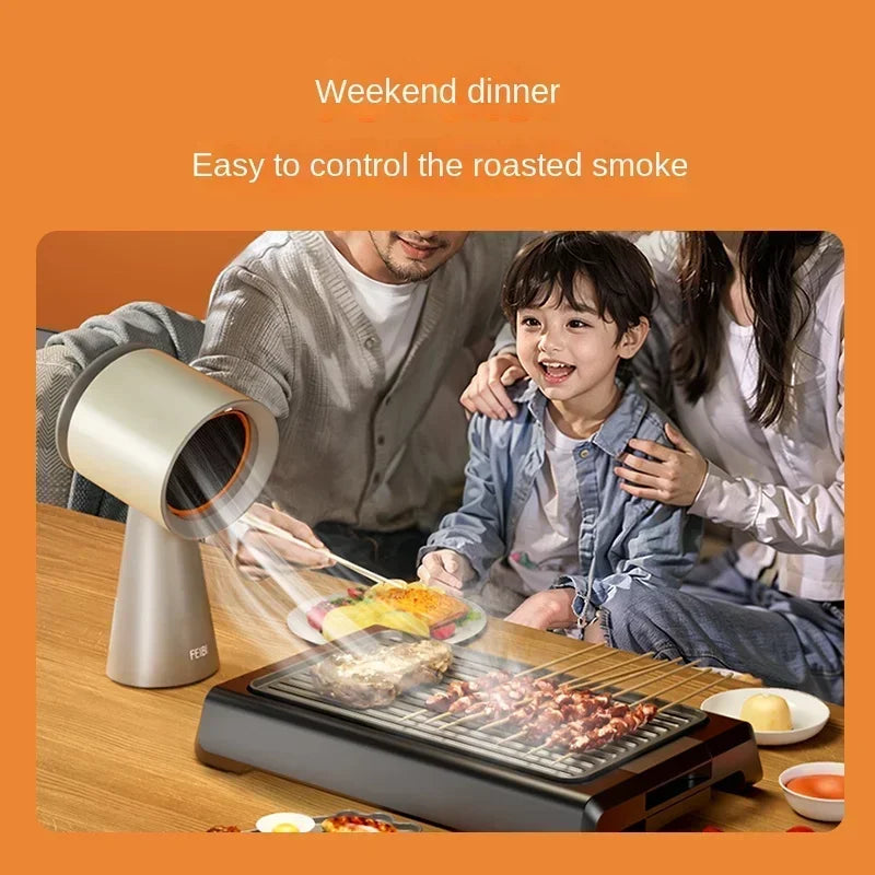 Desktop Range Hoods with High Air Volume Light Humanized Design Hood Kitchen Portable Mobile Mini Hot Pot Barbecue Cooker Hoods