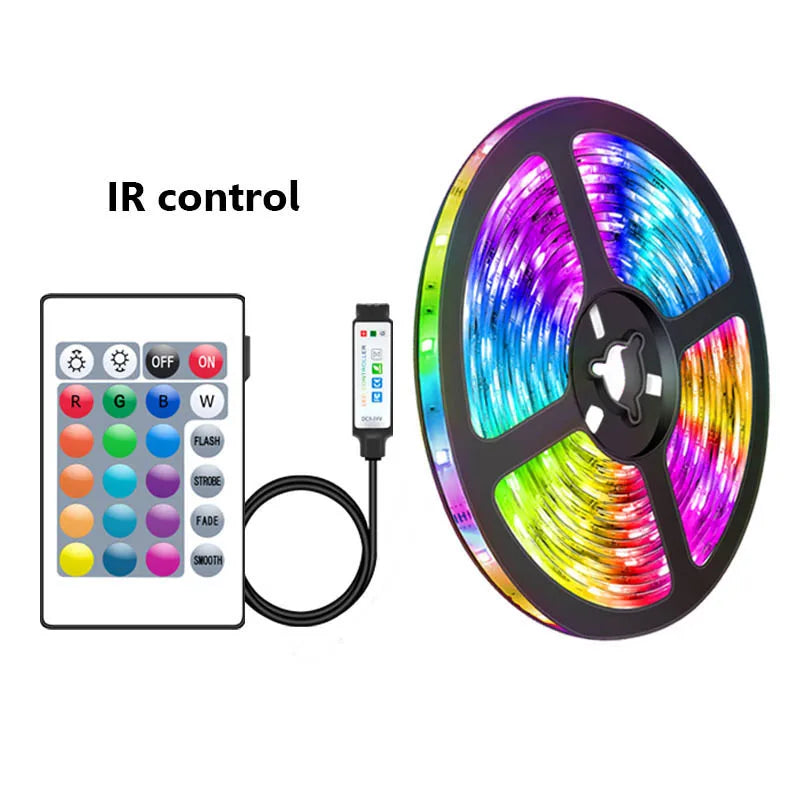 USB Bluetooth Led Strip Lights RGB 5050 1M-30M Infrared Control Luces Luminous Decoration For Living Room Ribbon Lighting Lamp