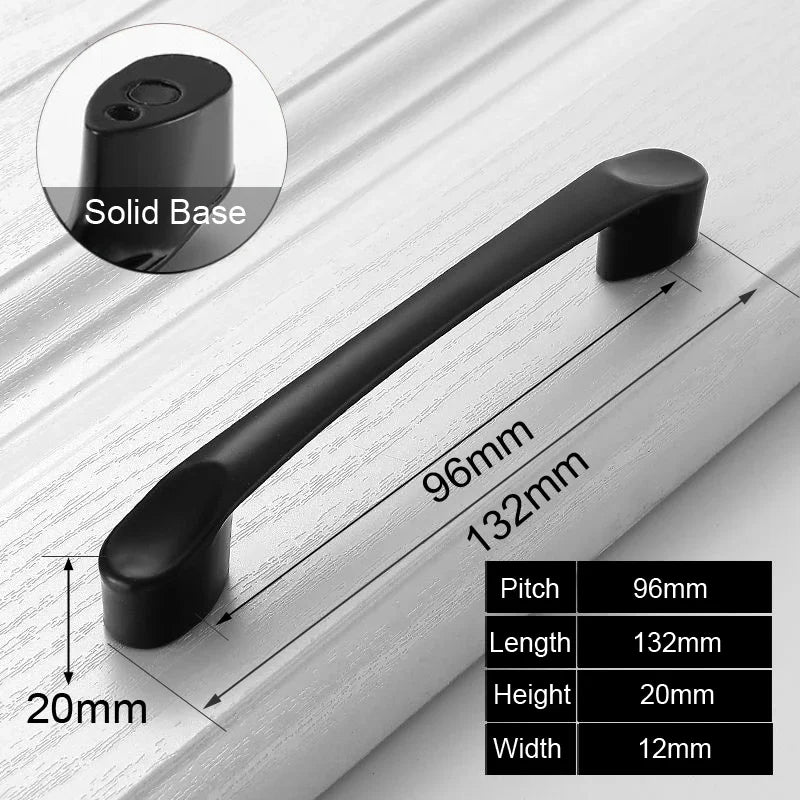 Black Handles Furniture Cabinet Knobs Muebles Handle Kitchen Handles Drawer Knobs Cabinet Pulls Cupboard Handles Knobs
