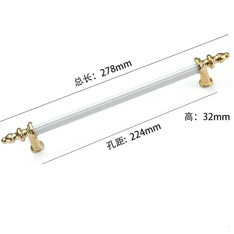 Modern Light Luxury European Wardrobe Cabinet Door Handle Drawer Shoe Cabinet Furniture Hardware Circular Tube Handle