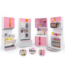 Children's Kitchen Toy Set Simulation Mini Kitchenware Refrigerator Model Girls Play House Toy Gift Box
