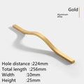 160mm-384mm Aluminum Alloy Gold Brushed Furniture Cabinet Door Handle Wardrobe Cupboard Door Drawer Handle Furniture Hardware
