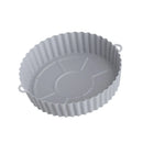 18CM Silicone Air Fryers Oven Baking Tray Fried Chicken Basket Mat AirFryer Pot Round Replacemen Grill Pan Accessories