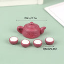 3/5/6pcs 1/12 Dollhouse Miniature Accessories Ceramics Tea Set Model Kitchen Tableware