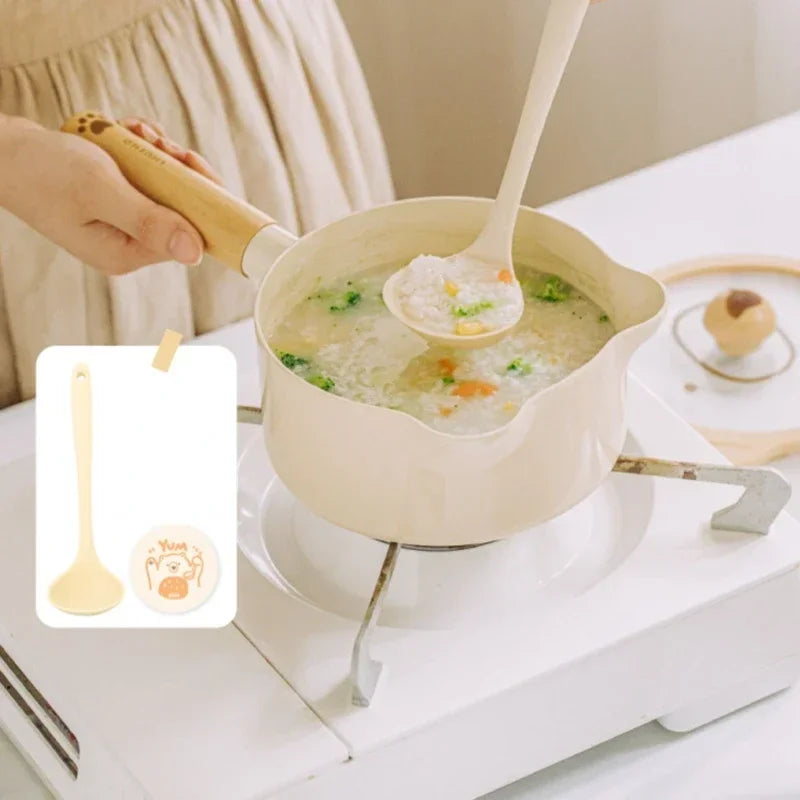 Home Non-stick Frying Pan Healthy Ceramic  Multifunctional Cooking Pots Heat Conduction Uniform Soup Pot