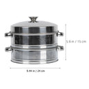 Dumpling Steamer Cooker Cooking Pot Stainless Manshipping Steel for Dim Sum Basket Fish Cookware Golden Rabbit Enamelware Food