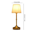 Dimmable Table Lamp Rechargeable Sleeping Light Touch Control Metal Bedside Lamp Vintage Atmosphere Light for Bedroom Study Room
