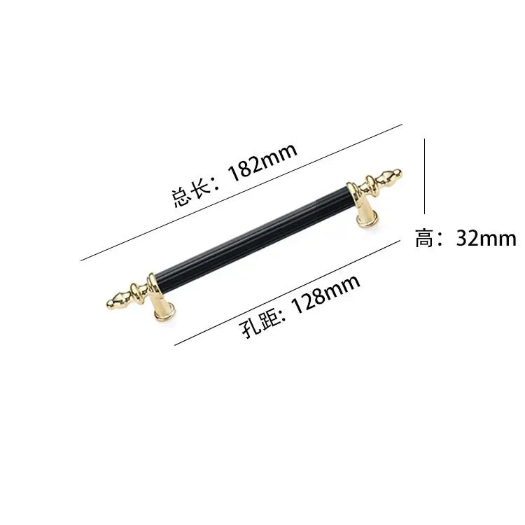 Modern Light Luxury European Wardrobe Cabinet Door Handle Drawer Shoe Cabinet Furniture Hardware Circular Tube Handle