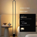 RGB Minimalist Floor Lamp, Living Room, Bedroom, Study, Bedside Lamp, Eye Protection LED Remote Control Dimming Ambient Light