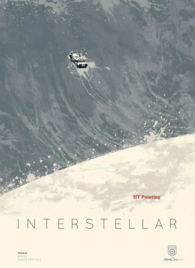 Sci-fi movie interstellar movie poster canvas painting universe planet wall art picture modern room home decoration