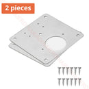NAIERDI Stainless Steel Hinge Repair Plate Furniture Cabinet Door Panel Connection Plastic Repair Plate Hardware Accessories