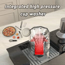 Stainless Steel Waterfall Kitchen Sink Cup Washer Knife Rack Embossed Extra Large Single Slot Apartment Left Side Drainage