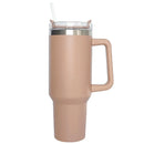 40oz Mug Tumbler With Handle Insulated Tumbler With Lids Straw Stainless Steel Coffee Tumbler Termos Cup for Travel Thermal Mug