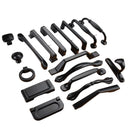 Aluminum Alloy Black Cabinet Handles American Style Solid Kitchen Cupboard Pulls Drawer Knobs Furniture Handle Hardware