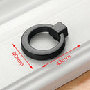 Aluminum Alloy Black Cabinet Handles American Style Solid Kitchen Cupboard Pulls Drawer Knobs Furniture Handle Hardware