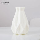 Morandi Plastic Vase Living Room Decoration Ornaments Modern Origami Plastic Vases for Flower Arrangements Home Decoration