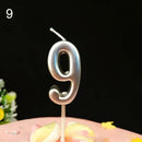 1 2 3 4 5 6 7 8 9 0 Number Birthday Candles Gold Silver Kids Birthday Candles for Cake Party Supplies Decoration Cake Candles