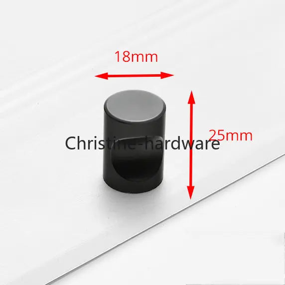 Fashion Black Hidden Cabinet Handles Aluminum Alloy Kitchen Handles Cupboard Pulls Drawer Knobs Furniture Room Door Hardware
