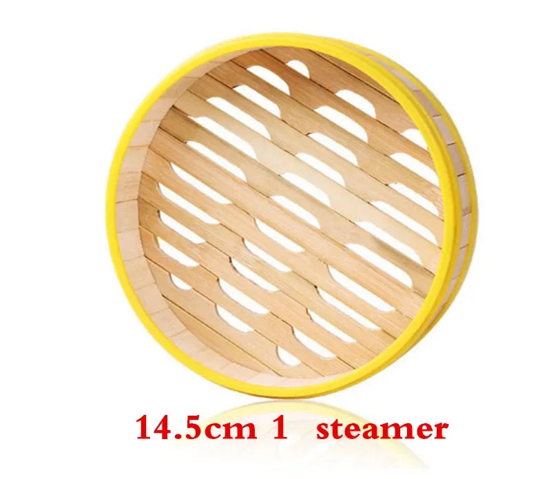 Bamboo wooden Steamer Kitchen Cookware Fish Rice Dim Sum Basket Rice Cooker With Lid food stuffed bun steamer 12” bamboo steamer