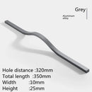 160mm-384mm Aluminum Alloy Gold Brushed Furniture Cabinet Door Handle Wardrobe Cupboard Door Drawer Handle Furniture Hardware