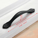 Aluminum Alloy Black Cabinet Handles American Style Solid Kitchen Cupboard Pulls Drawer Knobs Furniture Handle Hardware