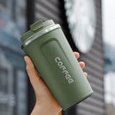 380/510ml Thermo Coffee Cup Mug  Keep Warm Hot Cold For Juice Tea Water Ice Beverage School Insulated Stainless Steel Leakproof