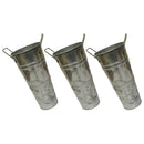 3Pcs Flower Pot Vase Flower Bucket Metal Floral Buckets Jug French Milk Galvanized Holder Country Rustic Planter Flowers Florist