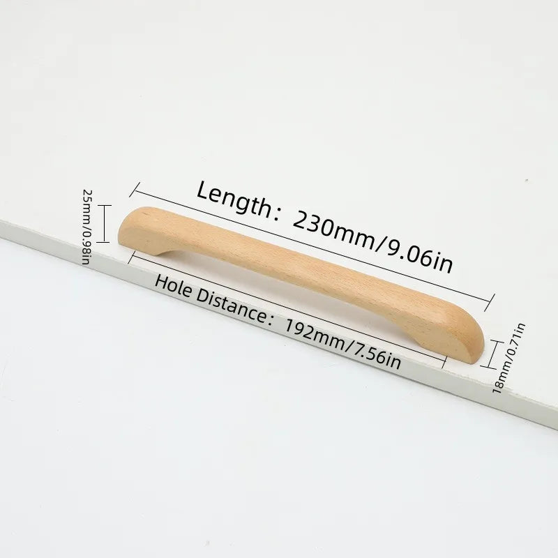 1pc Log Style Kitchen Cabinet Handle Drawer Solid Wood Furniture Wooden Door Drawer Knobs Cupboard Handles for Furniture