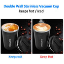 380/510ml Thermo Coffee Cup Mug  Keep Warm Hot Cold For Juice Tea Water Ice Beverage School Insulated Stainless Steel Leakproof