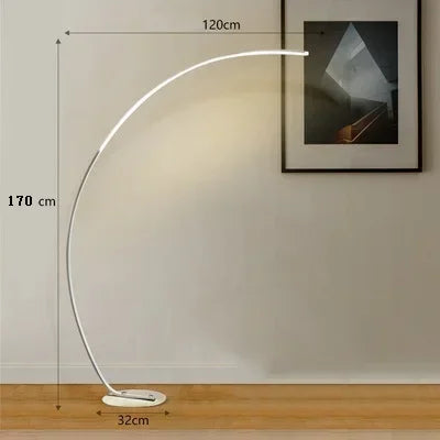 Modern LED Black White Floor Lights Art Floor Lamps Home Indoor Living Room Dimmable Remote RGB Bedroom Foyer Decor Corner Light