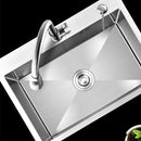 Stainless Steel Chinese Kitchen Sinks for Kitchen Sink Thickened Brushed Process Simple and Creative Kitchen Sink for Restaurant