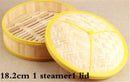 Bamboo wooden Steamer Kitchen Cookware Fish Rice Dim Sum Basket Rice Cooker With Lid food stuffed bun steamer 12” bamboo steamer