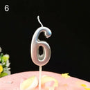 1 2 3 4 5 6 7 8 9 0 Number Birthday Candles Gold Silver Kids Birthday Candles for Cake Party Supplies Decoration Cake Candles