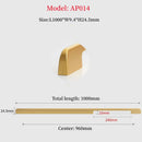 Long Simple Kitchen Cabinet Door Handles Aluminum Alloy Drawer Handle Pulls Wardrobe Cupboard Door Pull Furniture Hardwar Pulls