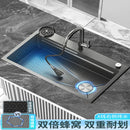 Honeycomb Embossed 304 Stainless Steel Sink, Kitchen Sink 304 Large Single Sink, Thickened Vegetable Basin, Dishwasher