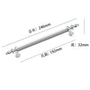 Modern Light Luxury European Wardrobe Cabinet Door Handle Drawer Shoe Cabinet Furniture Hardware Circular Tube Handle