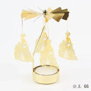 Multi-shape Rotating Candlesticks Snowflake Angel Romantic Tea Party Candle Holder Wedding Christmas Metal Home Decor