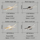 Smart Home Alexa Modern led Ceiling Lights for living room bedroom study room Matte black or Gold finished Ceiling Lamp fixtures