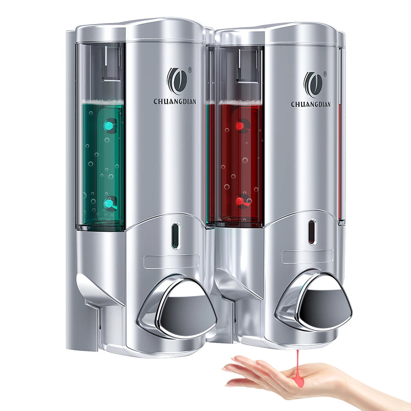 Wall Soap Liquid Dispenser No Drill Bathroom Shampoo and Conditioner Bottle Kitchen Dish Soap Detergent Container 1/2/3*200ML