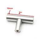 Modern  Stainless Steel Kitchen Door Cabinet T Bar Handle Pull Knob cabinet knobs furniture handle cupboard drawer handle