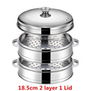 Stainless Steel Pot Drain Basket Kitchen Cooking Bamboo Steamer Cooker  Rice  Food Steaming Grid with Double Ear