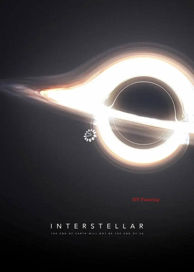 Sci-fi movie interstellar movie poster canvas painting universe planet wall art picture modern room home decoration