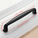 Aluminum Alloy Black Cabinet Handles American Style Solid Kitchen Cupboard Pulls Drawer Knobs Furniture Handle Hardware