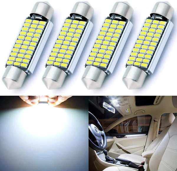 6 pcs Festoon 31mm 36mm 39mm 41mm High Quality Super Bright LED Bulb C5W C10W Car License Plate Light Auto Interior Reading Dome