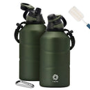 FEIJIAN Thermos Bottle 1.9L Large Capacity Stainless Steel Thermal Water Bottle Cold and Hot Vacuum Flask With rope Gym