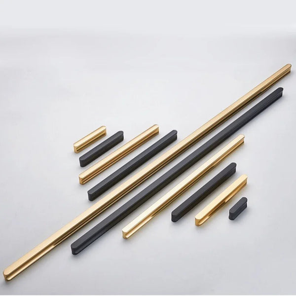 500mm 800mm 1000mm Closet Kitchen Cabinet Pull Long Handles for Wardrobe and Cupboard Drawer Knobs Furniture Handles Pulls